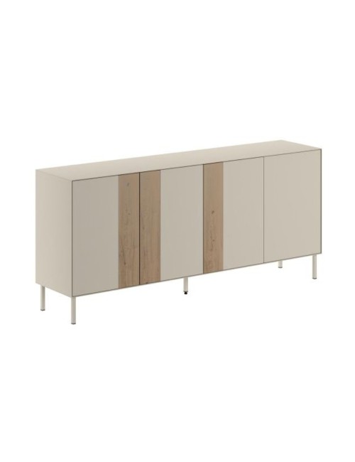 Madia Vena Rovere e Cashmere L 180 cm con 4 Ante