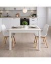 Tavolo allungabile Firenze 90x60 colore bianco frassinato