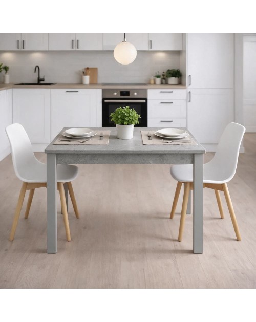 Tavolo allungabile Firenze 90x60 colore cemento