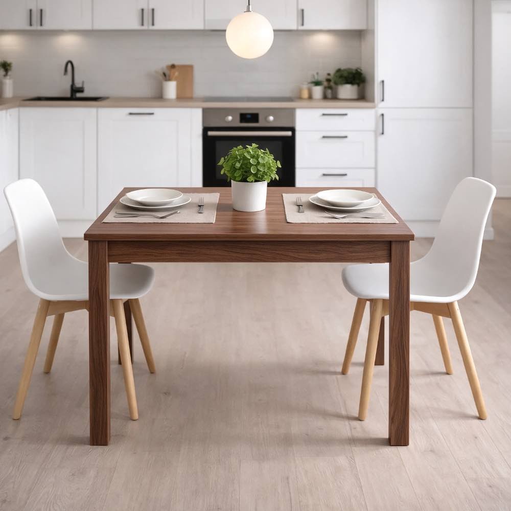 Tavolo Allungabile Firenze 90x60 cm Noce Naturale Made in Italy