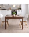 Tavolo Allungabile Firenze 90x60 cm Noce Naturale Made in Italy