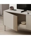 Mobile Porta TV Vena Rovere e Cashmere L 180 cm con 3 Ante e Vano a Giorno