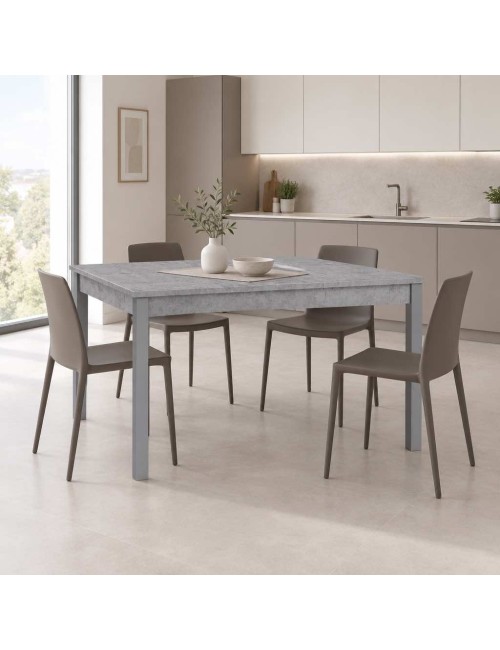 Tavolo Allungabile Firenze 120x80 Colore Cemento Prezzo