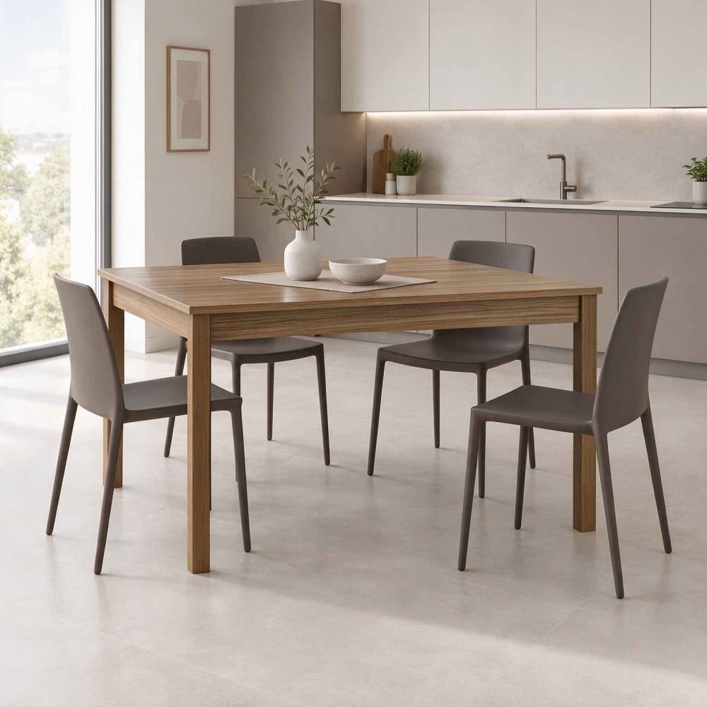 Tavolo allungabile Firenze120x80 colore noce naturale