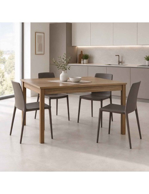 Tavolo allungabile Firenze120x80 colore noce naturale