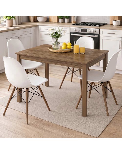 Tavolo Allungabile Firenze 110x70 cm Noce Naturale Made in Italy