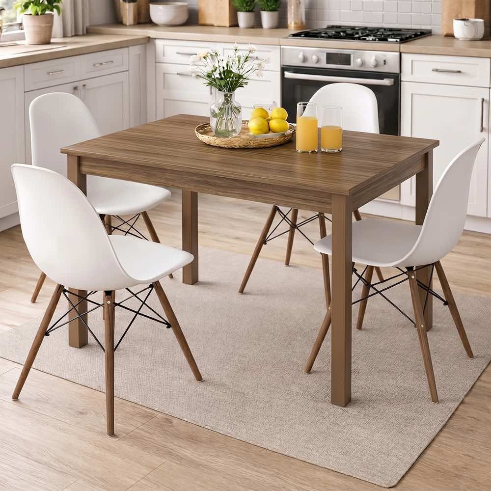 Tavolo Allungabile Firenze 110x70 cm Noce Naturale Made in Italy