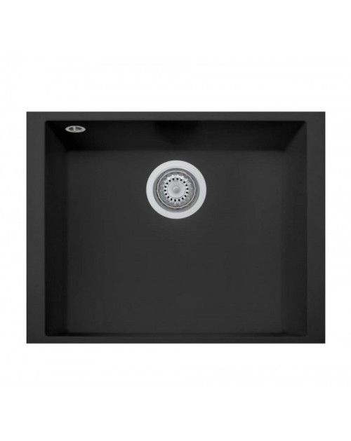 Lavello monovasca Plados ON5610ST sottotop 56x43.5 microUltragranit tecnologia ariapura nero