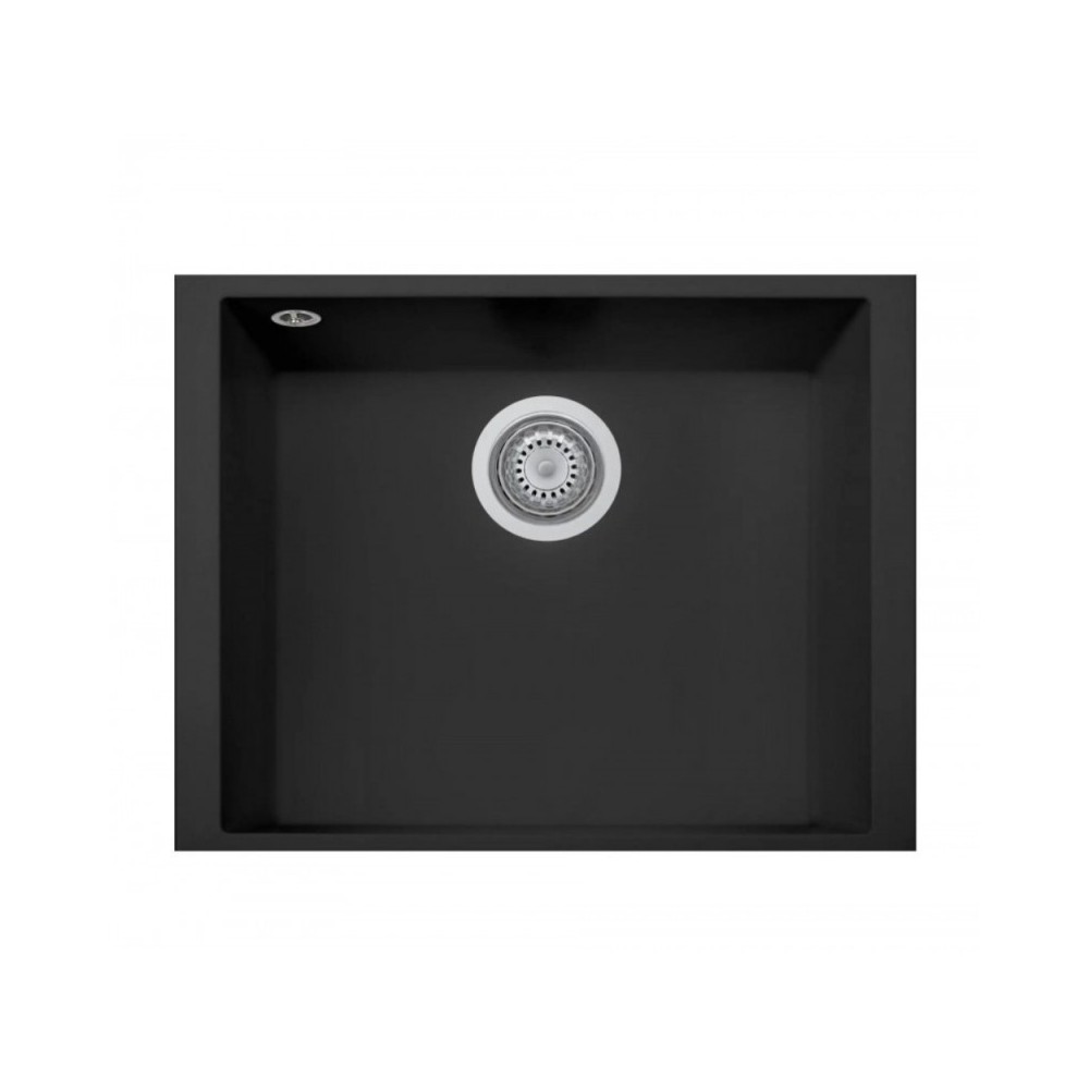 Lavello monovasca Plados ON5610ST sottotop 56x43.5 microUltragranit tecnologia ariapura nero