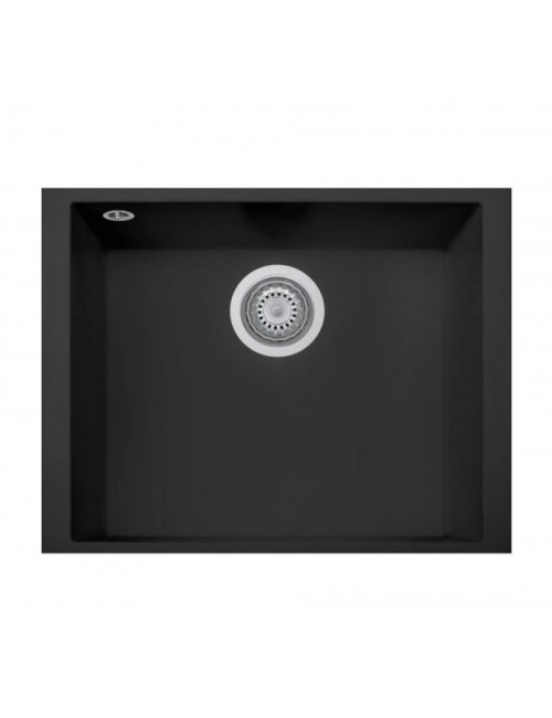 Lavello monovasca Plados ON5610ST sottotop 56x43.5 microUltragranit tecnologia ariapura nero