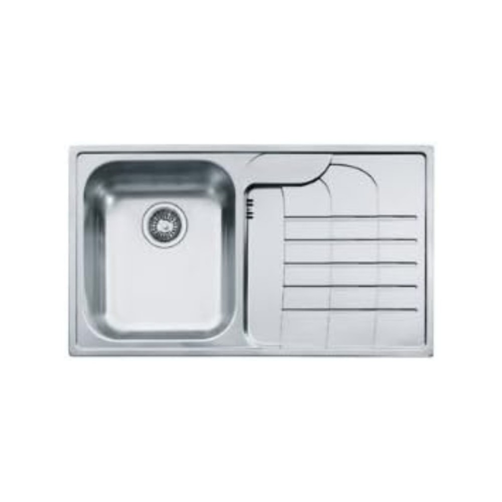 Lavello 1 vasca Franke Zodiaco Zox 614 con gocciolatoio destro 86x50 cm. inox