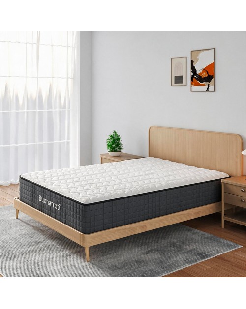 Materasso una piazza e mezza 120x190X25H molle insacchettate e memory foam Balto
