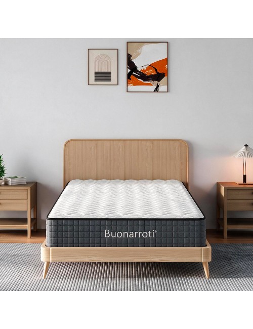 Materasso Una Piazza e Mezza 120x190X25H Molle Insacchettate e Memory Foam