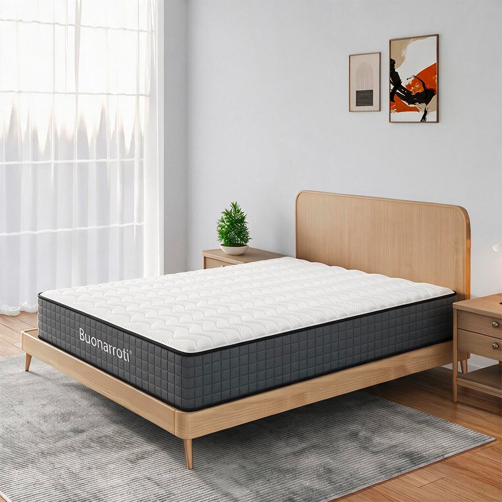 Materasso francese 140x190X25H molle insacchettate e memory foam Balto