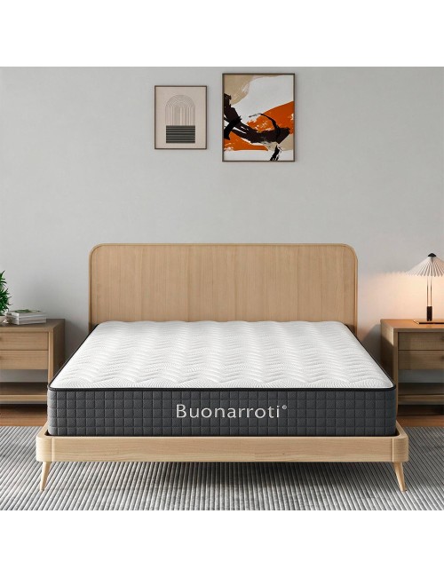 Materasso Francese 140x190X25H Molle Insacchettate e Memory Foam