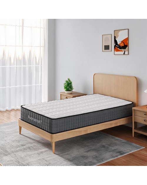 Materasso singolo 80x190X25H molle insacchettate e memory foam Balto