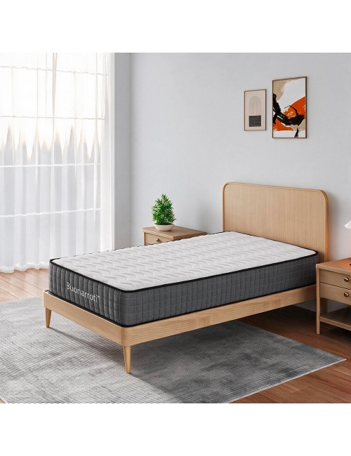 Materasso Singolo 80x190X25H Molle Insacchettate e Memory Foam Balto
