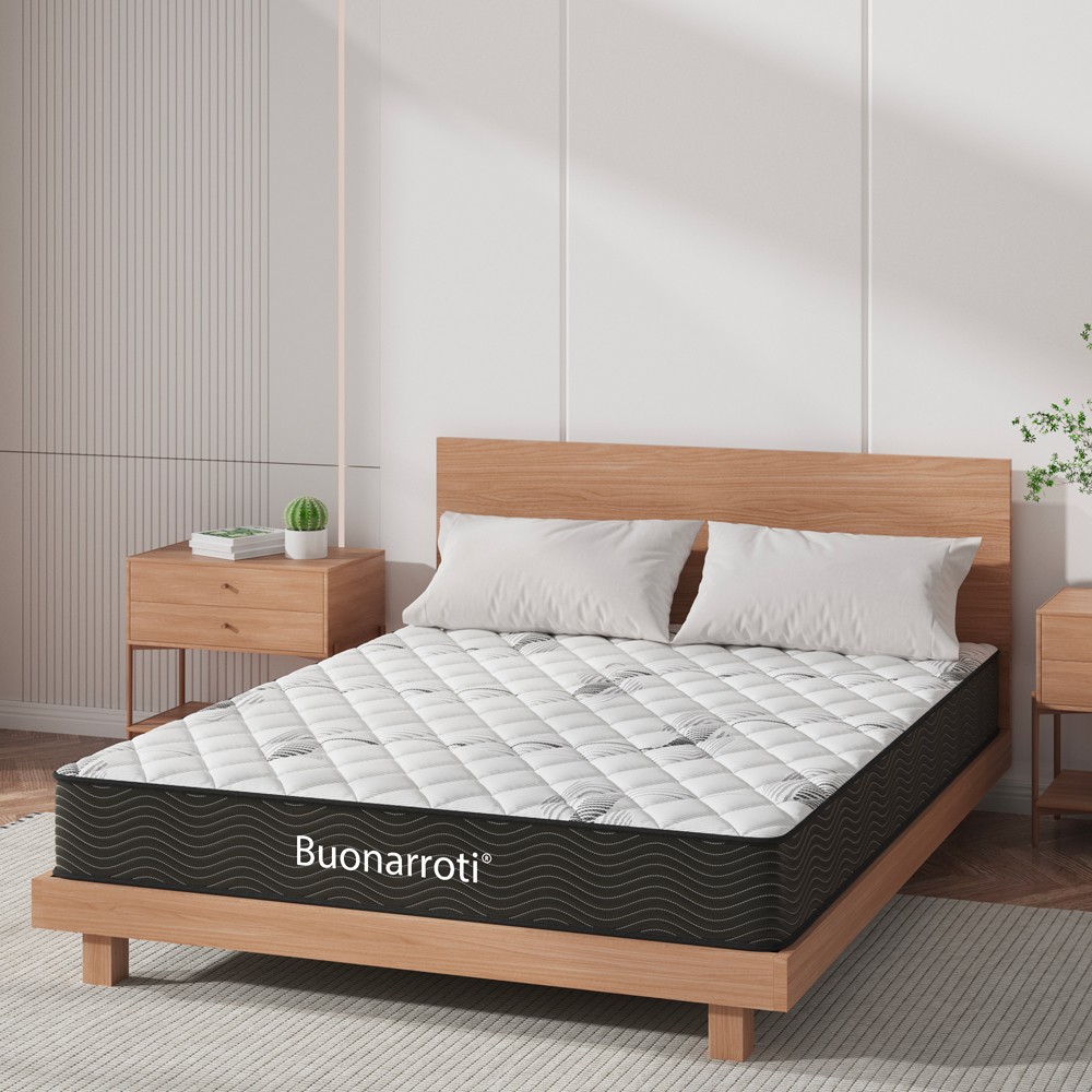 Materasso una piazza e mezza Tarico con molle insacchettate e strato in Memory Foam 120x190x22,3 cm