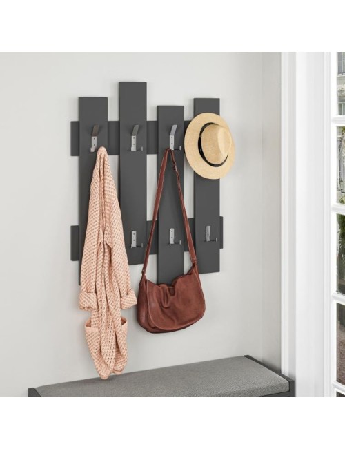 Appendiabiti a Muro Wave 8 Ganci Colore Antracite Prezzo