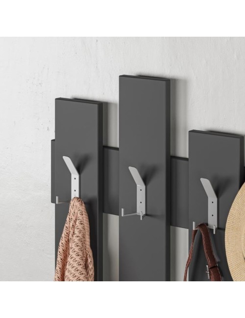 Appendiabiti a Muro Wave 8 Ganci Colore Antracite Prezzo