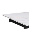 Tavolo allungabile Roxane con piano in ceramica effetto marmo bianco lucido lampaski 160x90x76H