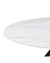 Tavolo Allungabile Girevole Carli 150 cm - Piano in Ceramica Marmo Bianco lampaski Lucido