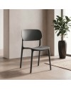 Set 4 Sedia in Polipropilene Loop Impilabili Grigio Scuro – Design Moderno e Leggero