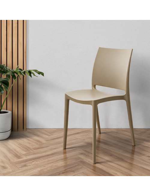 Set 4 Sedia in Polipropilene Sfera Impilabili Cashmere – Linea Moderna e Compatta
