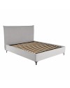 Letto Matrimoniale Line con Contenitore in Tessuto Grigio Chiaro – Stile Moderno e Praticità Salvaspazio