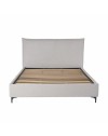Letto Matrimoniale Line con Contenitore in Tessuto Grigio Chiaro – Stile Moderno e Praticità Salvaspazio