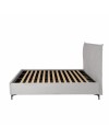 Letto Matrimoniale Line con Contenitore in Tessuto Grigio Chiaro – Stile Moderno e Praticità Salvaspazio