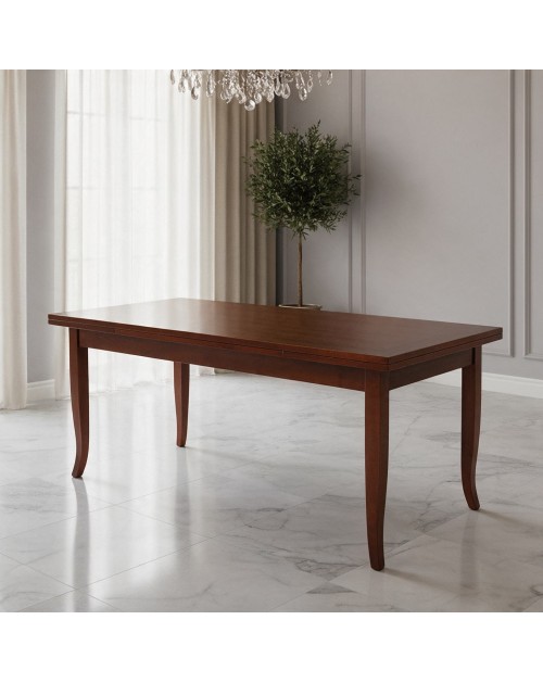 Tavolo allungabile rettangolare Verona colore noce 140x80