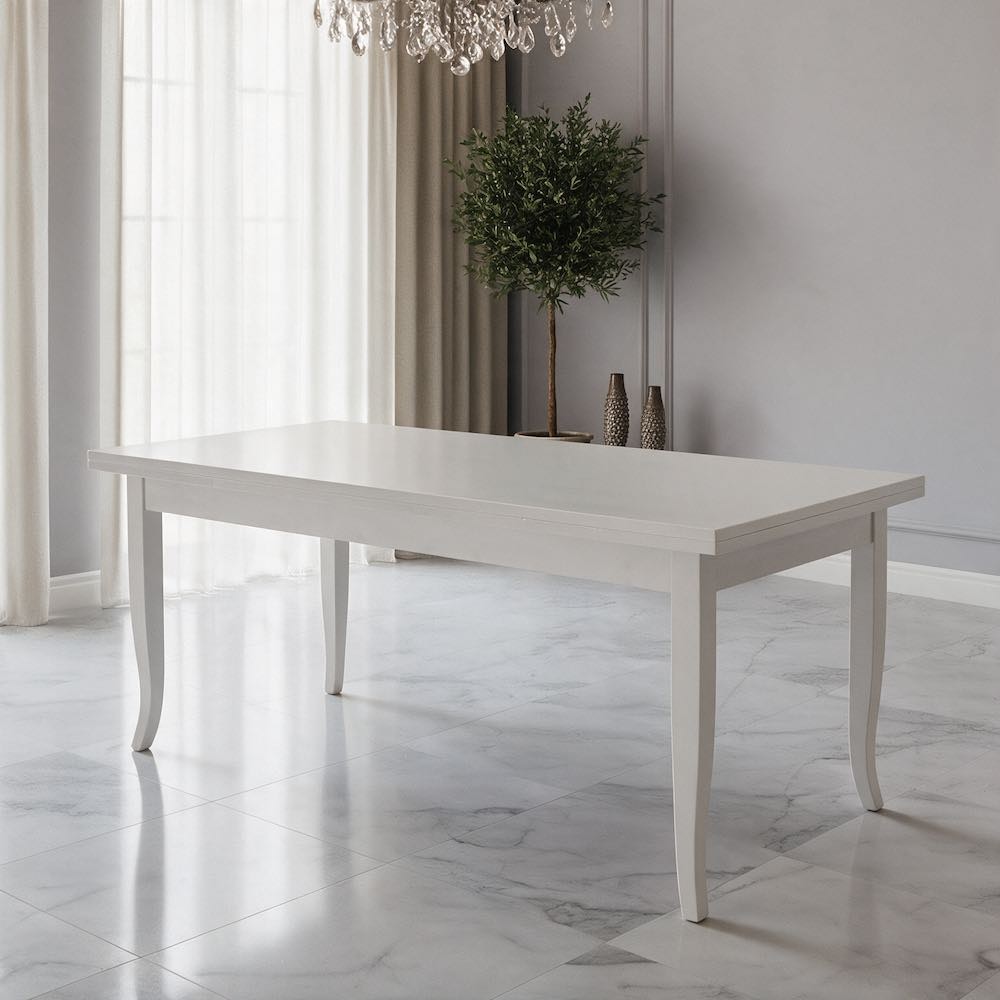 Tavolo allungabile Verona 140x80 colore bianco