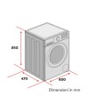 Lavatrice Daya DHW712ISVA 7 kg Slim Inverter 1200 giri bianca classe A
