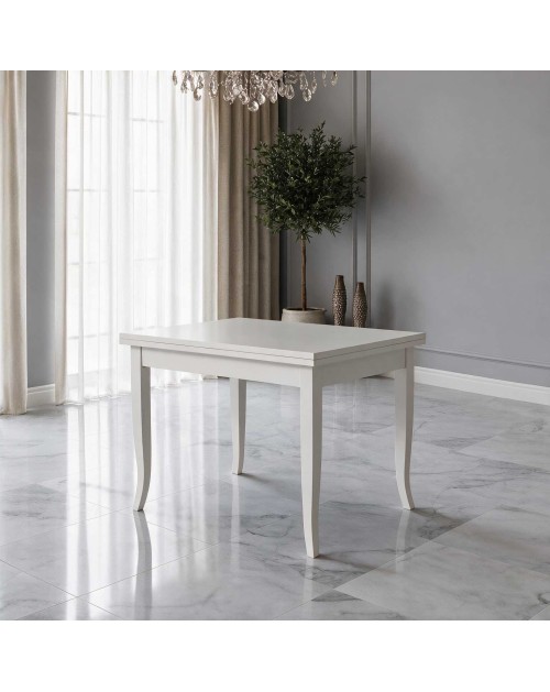 Tavolo quadrato allungabile Verona 90x90 colore bianco