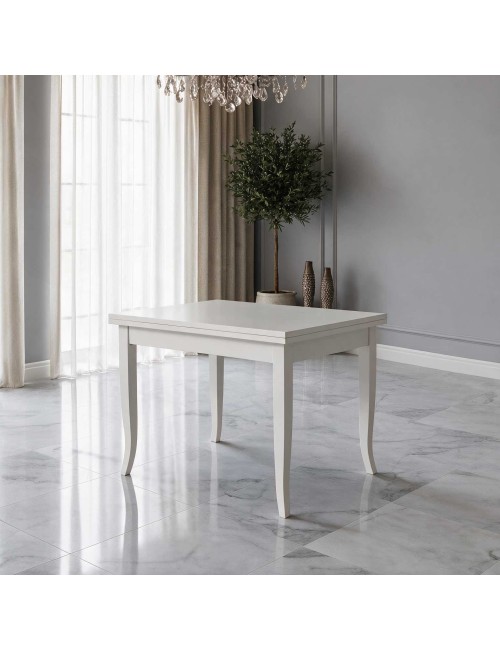Tavolo Quadrato Allungabile Verona bianco 90x90 prezzo