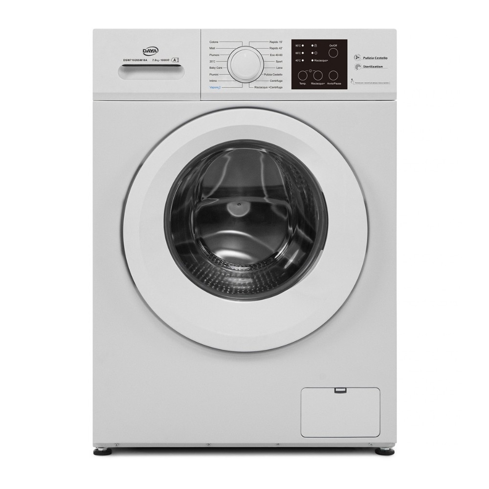Lavatrice Extra Slim 41 cm  Classe A  7 Kg | 1000 Giri  Inverter BLDC  Vapore Weight Sensing