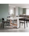 Tavolo Consolle Pieghevole bianco Mati Salvaspazio 21x74x78H