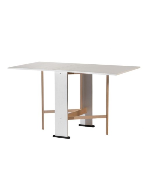 Tavolo Consolle Pieghevole bianco Mati Salvaspazio 21x74x78H