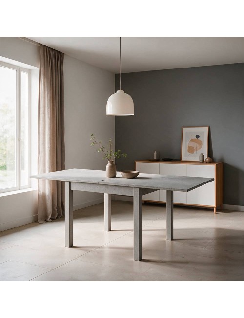 Tavolo Raddoppiabile Firenze 90x90 Colore Cemento Prezzo