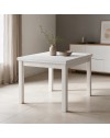 Tavolo raddoppiabile Firenze 90x90 colore bianco frassinato