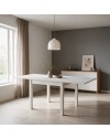 Tavolo raddoppiabile Firenze 90x90 colore bianco frassinato
