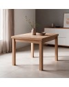 Tavolo raddoppiabile Firenze 90x90 colore noce naturale