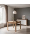 Tavolo raddoppiabile Firenze 90x90 colore noce naturale