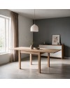 Tavolo raddoppiabile Firenze 90x90 colore noce naturale