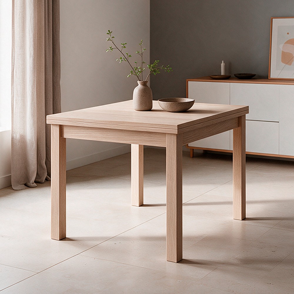 Tavolo raddoppiabile Firenze 90x90 colore olmo