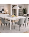 Tavolo allungabile Empoli 160x90 colore bianco frassinato