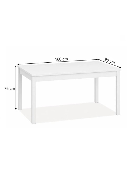 Tavolo Allungabile Empoli 160x90 Bianco Frassinato Prezzo
