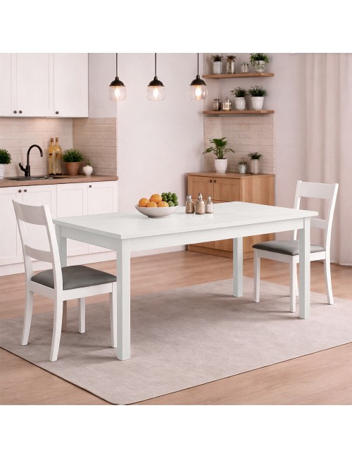 Tavolo Allungabile Firenze 140x85 Bianco Frassinato Prezzo