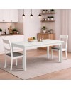 Tavolo allungabile Firenze 140x85 colore bianco frassinato